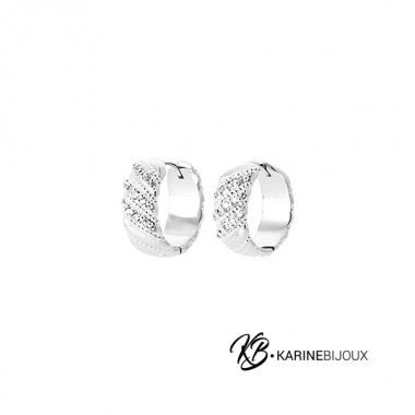 Créoles "Sienne" en Argent...