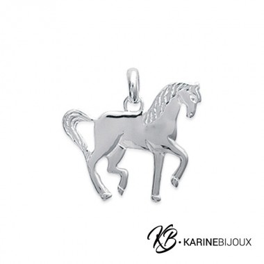 Pendentif Cheval Argent Iris