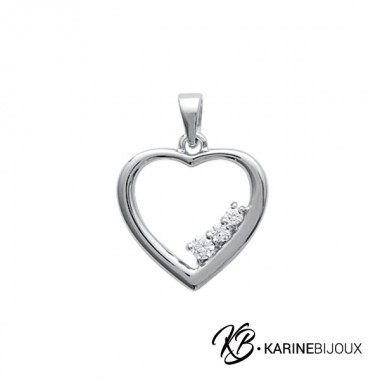 Pendentif Cœur et Trois...