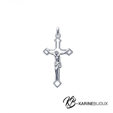 Pendentif Argent Croix avec...