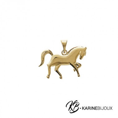 Pendentif Cheval Plaqué Or...
