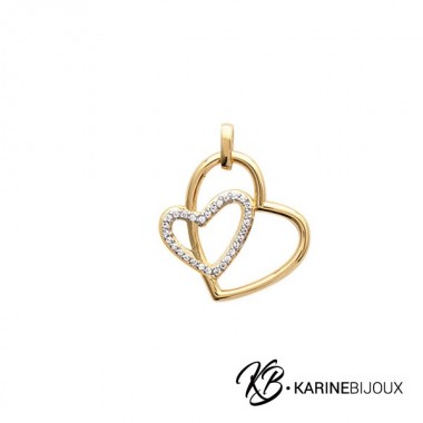 Pendentif Cœurs Croisés...