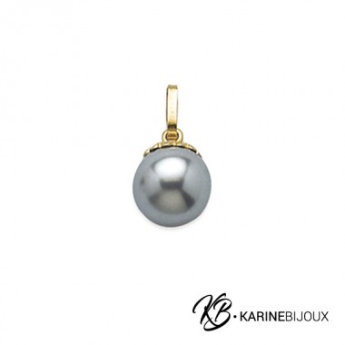Pendentif Perle Grise...