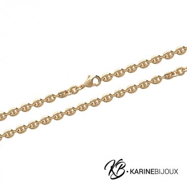Chaîne Plaqué Or Grain de...