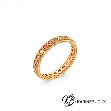 Bague anneau Ellie pierres...