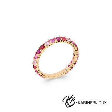 Anneau Plaqué Or Serti...